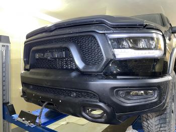 57 399 р. Площадка РИФ под лебёдку в штатный бампер Dodge Ram 1500 Rebel 2019+ (бензин) РИФ rifdrr-30000  с доставкой в г. Керчь. Увеличить фотографию 18