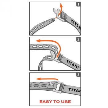 2 029 р. Ремень крепёжный TitanStraps Super Straps желтый L = 46 см (Dmax = 12,7 см, Dmin = 3,2 см) TitanStraps ts-0918-fy  с доставкой в г. Керчь. Увеличить фотографию 6