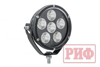 6 379 р. Светодиодная фара водительского света РИФ 127 мм 60W РИФ b0103f  с доставкой в г. Керчь. Увеличить фотографию 1