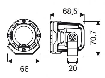 13 659 р. Светодиодная лазерная фара дальнего света РИФ 10W LED РИФ sm-2010l-rda  с доставкой в г. Керчь. Увеличить фотографию 9