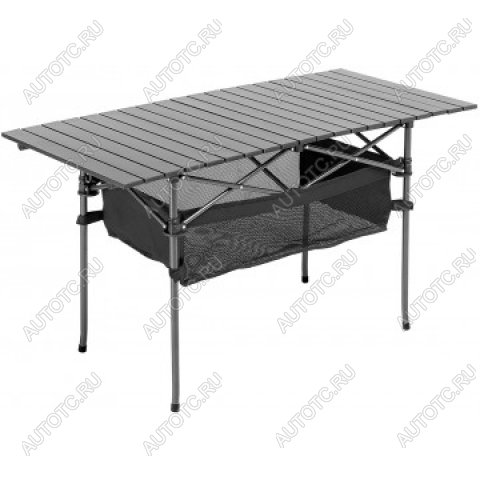 7 569 р. Стол складной Premier 120x55x65см., реечная столешница алюминий, с отделением под посуду PREMIER pr-mc-608  с доставкой в г. Керчь
