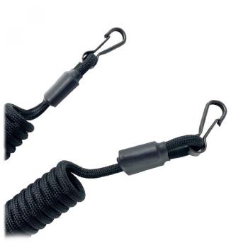 399 р. Страховочный тренчик CORD из паракорда с 2 карабинами (black) CORD tr.kk.b  с доставкой в г. Керчь. Увеличить фотографию 3