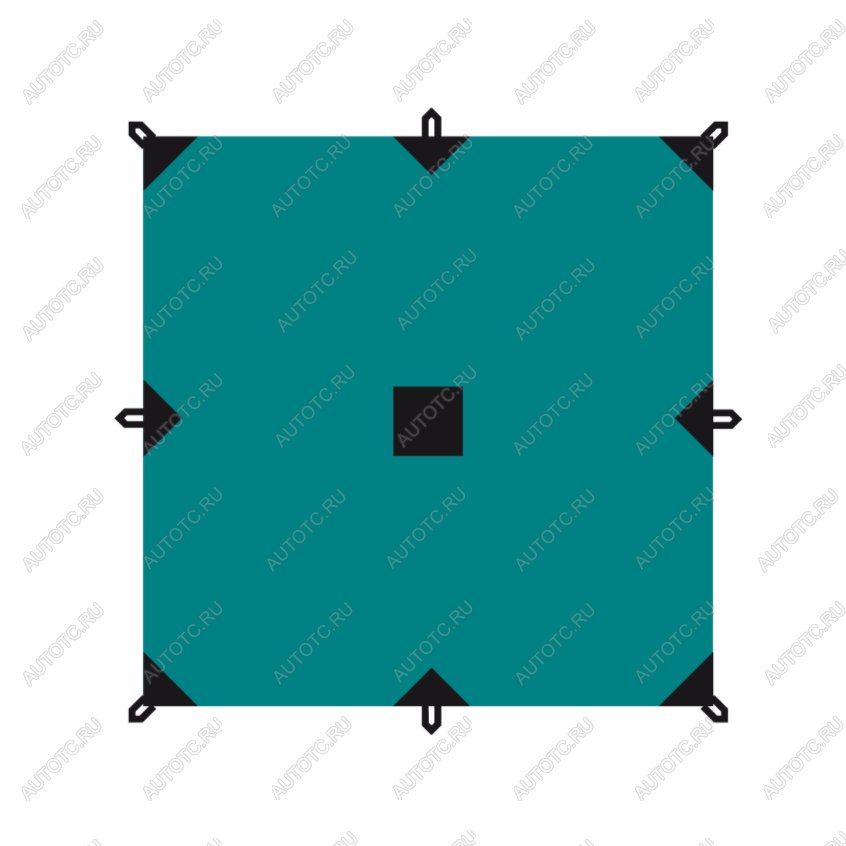5 289 р. Тент BTrace 3x5, Зеленый BTrace t0348  с доставкой в г. Керчь