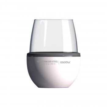 2 379 р. Термобокал для вина WINE KUZIE 440 мл, белый ASOBU stl24.01-white  с доставкой в г. Керчь. Увеличить фотографию 1
