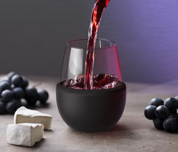 2 159 р. Термобокал для вина WINE KUZIE 440 мл, черный ASOBU stl24.06-black  с доставкой в г. Керчь. Увеличить фотографию 5