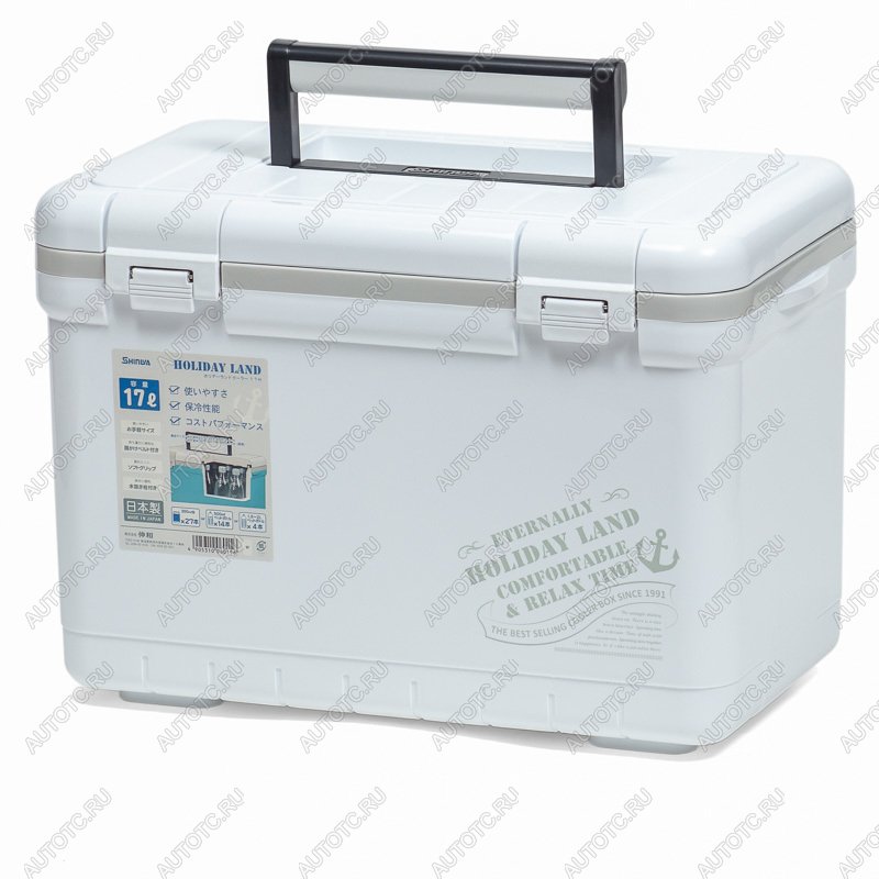 8 699 р. Термобокс SHINWA Holiday Land Cooler 17H белый SHINWA hlc-17h-w  с доставкой в г. Керчь