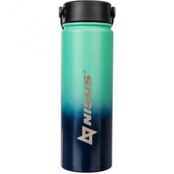 1 269 р. Термобутылка NISUS 530ML три крышки (синийбирюзовый) HELIOS n.tb-022-tb  с доставкой в г. Керчь. Увеличить фотографию 2