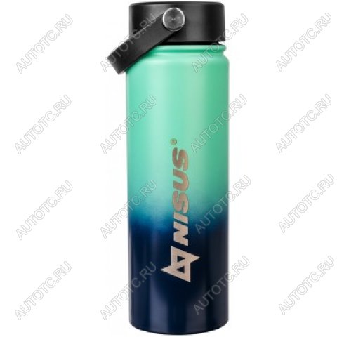 1 269 р. Термобутылка NISUS 530ML три крышки (синийбирюзовый) HELIOS n.tb-022-tb  с доставкой в г. Керчь