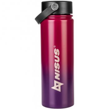 Термобутылка NISUS 530ML три крышки (фиолетовыйкрасный) HELIOS n.tb-022-rb