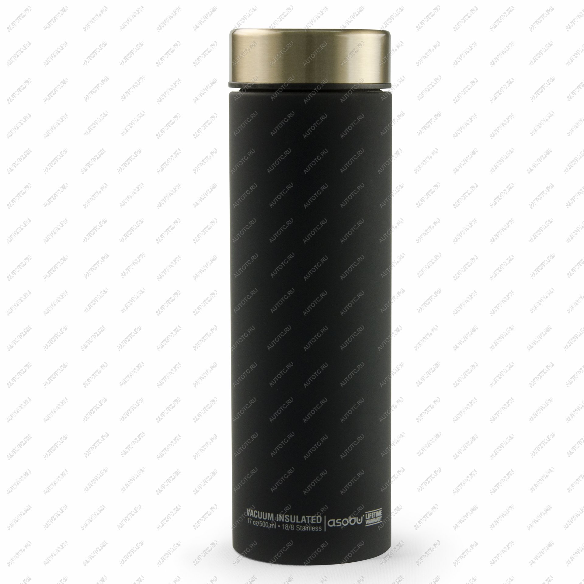 2 889 р. Термокружка (термос) LE BATON, 500 мл, черныйзолото ASOBU lb17.12-gold  с доставкой в г. Керчь