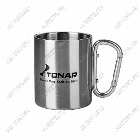 589 р. Термокружка ТОНАР 300ML ручка-карабин ТОНАР t.tk-032-300  с доставкой в г. Керчь
