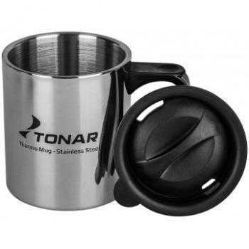 489 р. Термокружка ТОНАР 350ML с пластиковой крышкой ТОНАР t.tk-047-350  с доставкой в г. Керчь. Увеличить фотографию 2
