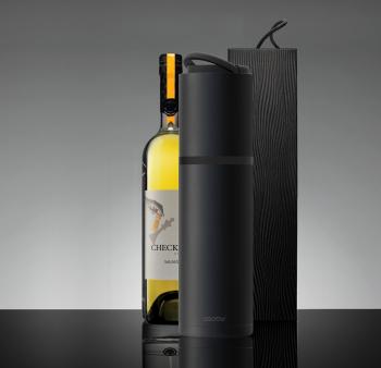 6 799 р. Термофутляр для вина VIN BLANC, черный ASOBU vpb1.06-black  с доставкой в г. Керчь. Увеличить фотографию 6