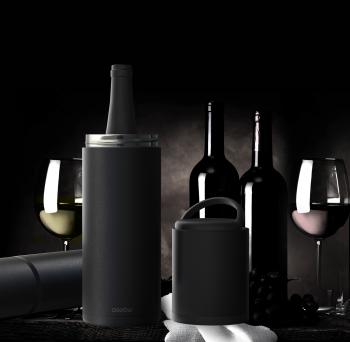 6 799 р. Термофутляр для вина VIN BLANC, черный ASOBU vpb1.06-black  с доставкой в г. Керчь. Увеличить фотографию 5
