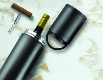 6 799 р. Термофутляр для вина VIN BLANC, черный ASOBU vpb1.06-black  с доставкой в г. Керчь. Увеличить фотографию 3