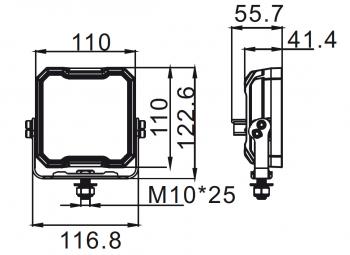 2 829 р. Фара водительского света РИФ 45W LED РИФ sm-5045-sfa  с доставкой в г. Керчь. Увеличить фотографию 4