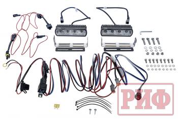 7 619 р. Фары светодиодные водительского света РИФ 161 мм 20W с проводкой (2 шт.) РИФ b0205  с доставкой в г. Керчь. Увеличить фотографию 3