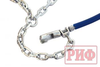 10 049 р. Цепи противоскольжения РИФ 4х4 "соты" 16 мм, 25570R18, 25575R17, 26575R16, 26555R19, 26565R18, 26570R17, 27560R18, 27570R16, 32x11,5R15 (к-т 2 шт.) РИФ rif18-0-0000267  с доставкой в г. Керчь. Увеличить фотографию 11