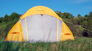 56 999 р. Шатер автомат Maverick Cosmos Thermal - под отопление (желто-серый) Maverick Tent m-t-yg-010  с доставкой в г. Керчь. Увеличить фотографию 12