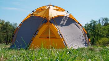 56 999 р. Шатер автомат Maverick Cosmos Thermal - под отопление (желто-серый) Maverick Tent m-t-yg-010  с доставкой в г. Керчь. Увеличить фотографию 9