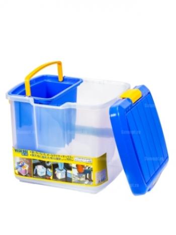 4 219 р. Ящик экспедиционный IRIS RV BOX WASH BOX 25C, 25 литров 41x31x32,5 см. Синий IRIS OHYAMA wb-25cblue  с доставкой в г. Керчь. Увеличить фотографию 2