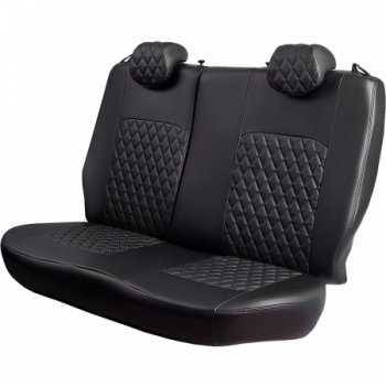 9 449 р. Комплект чехлов сидений (РЗС 60/40 3Г Илана+Орегон) Турин РОМБ Lord Autofashion  Chery Tiggo 4 (2017-2020) дорестайлинг (черный, вставка черная, строчка черная)  с доставкой в г. Керчь. Увеличить фотографию 5