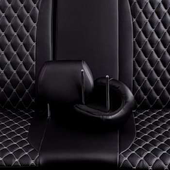 10 299 р. Комплект чехлов для сидений (РЗСиС 60/40 Орегон) БАЙРОН Lord Autofashion  Chevrolet Niva  2123 (2002-2020) дорестайлинг, рестайлинг (черный, вставка черная, строчка темно-серая)  с доставкой в г. Керчь. Увеличить фотографию 7