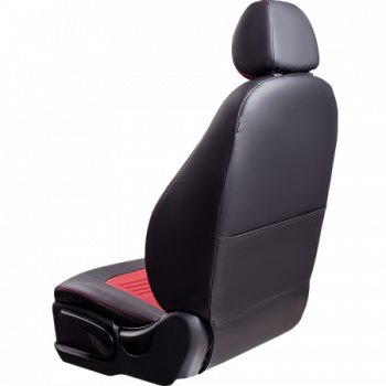 9 449 р. Комплект чехлов для сидений, (РЗСиС 60/40 Илана+Орегон) ТУРИН Lord Autofashion  Chevrolet Niva  2123 (2002-2020) дорестайлинг, рестайлинг (черный, вставка красная, строчка красная)  с доставкой в г. Керчь. Увеличить фотографию 6