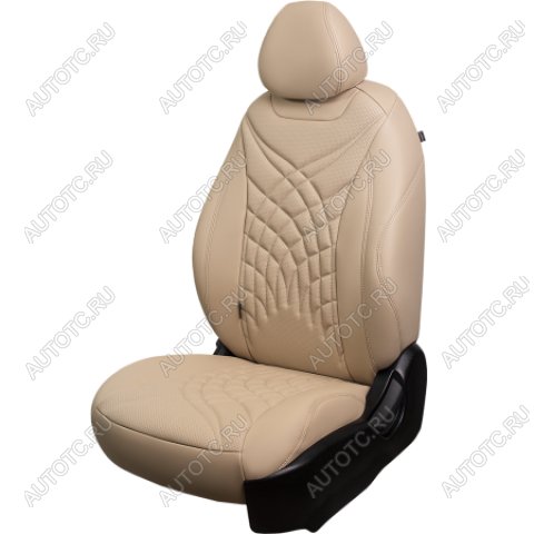 27 649 р. Комплект чехлов для сидений (к.Trend Sport РЗСиС 60/40-без подлок. 3Г Орегон) БАЙРОН ст ЖУК Lord Autofashion  Ford Focus  3 (2010-2019) универсал дорестайлинг, хэтчбэк дорестайлинг, седан дорестайлинг, седан рестайлинг, универсал рестайлинг, хэтчбэк рестайлинг (бежевый, вставка бежевая, строчка бежевая)  с доставкой в г. Керчь