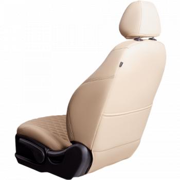 13 399 р. Комплект чехлов для сидений ( РЗС 60/40+подл. 3Г Орегон) БАЙРОН Lord Autofashion  Haval F7 (2018-2022)  дорестайлинг (бежевый, вставка бежевая, строчка бежевая)  с доставкой в г. Керчь. Увеличить фотографию 2