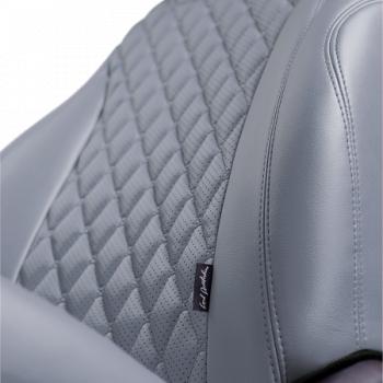 10 299 р.  Комплект чехлов для сидений (РЗС 60/40+подл. 3Г Орегон) БАЙРОН Lord Autofashion  Haval F7 (2018-2022)  дорестайлинг (серый, вставка серая, строчка темно-серая)  с доставкой в г. Керчь. Увеличить фотографию 8