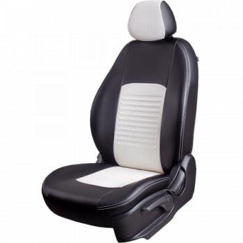  Комплект чехлов для сидений (РЗС 40/60+подлок. 3П Илана+Орегон) ТУРИН СТ Lord Autofashion Hyundai Elantra  CN7 (2020-2025) рестайлинг (черный, вставка белая, строчка белая )