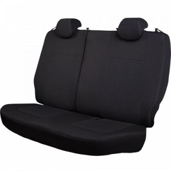 5 799 р. Комплект чехлов для сидений (РЗС 40/60 2Г жаккард) Турин Lord Autofashion KIA Cerato 2 TD седан (2008-2013) (черный, вставка серая Спинг-88, строчка черная)  с доставкой в г. Керчь. Увеличить фотографию 4
