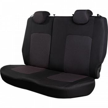 2 499 р. Комплект чехлов для сидений (РЗС 60/40 2Г жаккард) СТАНДАРТ Lord Autofashion  KIA Rio  3 QB (2011-2017) дорестайлинг седан, рестайлинг седан (черный, вставка Сеул красный, строчка черная)  с доставкой в г. Керчь. Увеличить фотографию 10