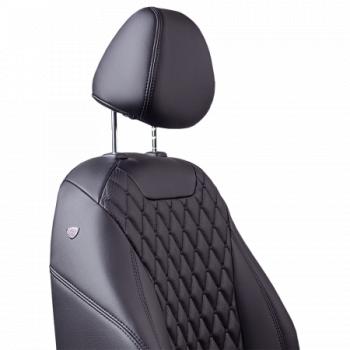 11 899 р. Комплект чехлов для сидений (ЦЗС Орегон) БАЙРОН ст БАЙРОН Lord Autofashion  Лада 2106 (1975-2005) (черный, вставка черная, строчка черная)  с доставкой в г. Керчь. Увеличить фотографию 6