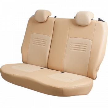 9 449 р. Комплект чехлов для сидений (РЗС 60/40 3Г Илана+Орегон) ТУРИН СТ Lord Autofashion Nissan Juke 1 YF15 дорестайлинг (2010-2014) (бежевый, вставка бежевая, строчка бежевая)  с доставкой в г. Керчь. Увеличить фотографию 3