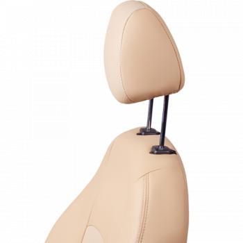 9 449 р. Комплект чехлов для сидений (РЗС 60/40 3Г Илана+Орегон) ТУРИН СТ Lord Autofashion Nissan Juke 1 YF15 дорестайлинг (2010-2014) (бежевый, вставка бежевая, строчка бежевая)  с доставкой в г. Керчь. Увеличить фотографию 2