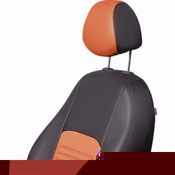 9 449 р. Комплект чехлов для сидений ( РЗС 60/40 3Г Илана+Орегон) ТУРИН СТ Lord Autofashion  Nissan Juke  1 YF15 (2010-2020) дорестайлинг, рестайлинг (черный, вставка коричневая+бежевая, строчка черная )  с доставкой в г. Керчь. Увеличить фотографию 4