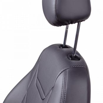 6 999 р. Комплект чехлов для сидений (РЗС 60/40+подлок. 3Г Орегон) ТУРИН-2 Lord Autofashion  Nissan Qashqai  2 (2013-2022) J11 дорестайлинг, J11 рестайлинг (серый, вставка серая, строчка серая)  с доставкой в г. Керчь. Увеличить фотографию 9