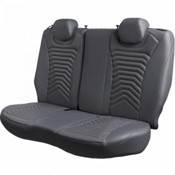 18 699 р. Комплект чехлов для сидений (РЗС Орегон) БАЙРОН ст ПРЕЗИДЕНТ Lord Autofashion  Nissan Terrano  D10 (2013-2016), Renault Duster  HS (2010-2015) (серый, вставка серая+темно-серая, строчка темно-серая)  с доставкой в г. Керчь. Увеличить фотографию 3