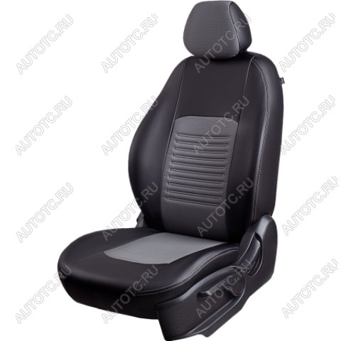 5 799 р. Комплект чехлов для сидений (к.Drive РЗС 60/40 3Г Илана+Орегон) ТУРИН СТ Lord Autofashion  Renault Duster  HM (2021-2024) рестайлинг (черный, вставка серая, строчка серая)  с доставкой в г. Керчь