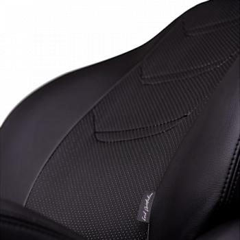 6 999 р. Комплект чехлов для сидений (РЗС 40/60+подлок. 3Г Орегон) ТУРИН-2 Lord Autofashion  Skoda Rapid ( NH3,  NH1) (2012-2020), Volkswagen Polo  Mk6 (2020-2022) (черный, вставка черная, строчка черная)  с доставкой в г. Керчь. Увеличить фотографию 6