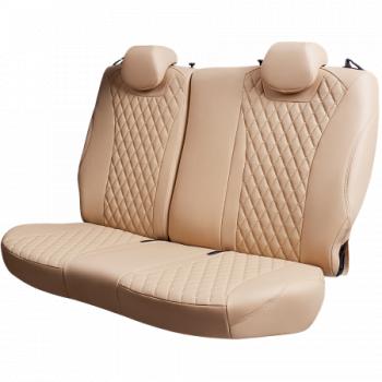 10 299 р. Комплект чехлов для сидений (Орегон) БАЙРОН ст БАЙРОН Lord Autofashion Subaru Forester SJ дорестайлинг (2012-2016) (бежевый, вставка бежевая, строчка бежевая)  с доставкой в г. Керчь. Увеличить фотографию 7