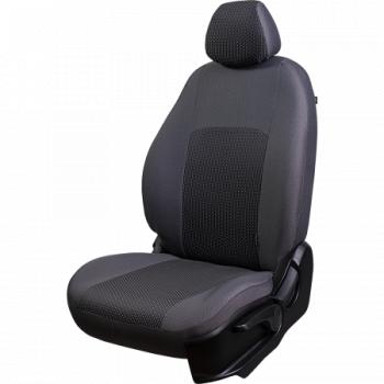 Комплект чехлов для сидений (РЗС 40/60+подлокот. 3Г Жаккард) Дублин Lord Autofashion Volkswagen Jetta  A6 (2011-2018) седан дорестайлинг, седан рестайлинг (серый, вставка Сеул серая)
