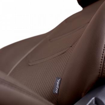 10 299 р. Комплект чехлов для сидений (РЗСиС 40/60 2П+1Г Орегон) ТУРИН-2 Lord Autofashion  Volkswagen Polo  5 (2009-2020) седан дорестайлинг, седан рестайлинг (темно-коричневый, вставка темно-коричневая, строчка темно-коричневая)  с доставкой в г. Керчь. Увеличить фотографию 3