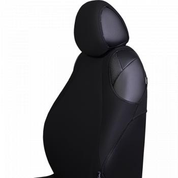 2 099 р. Универсальные чехлы сидений (майка 5 мест Трикотаж) Lord Autofashion   (черный)  с доставкой в г. Керчь. Увеличить фотографию 5