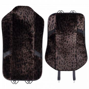 10 199 р. Накидка на сиденье (1 место Р. 7519 натур. мех) Меховая Lord Autofashion   (орех-леопард, строчка черная)  с доставкой в г. Керчь. Увеличить фотографию 6