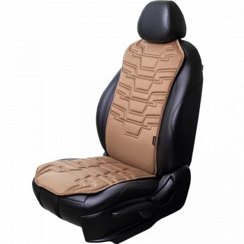 Накидка на сиденье (1 место Афины) ЛЮКС ст ФОРТ Lord Autofashion  (бежевый, строчка коричневая )