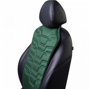2 599 р. Накидка на сиденье (1 место Афины) ЛЮКС ст ФОРТ Lord Autofashion   (зеленый, строчка темно-зеленая)  с доставкой в г. Керчь. Увеличить фотографию 5