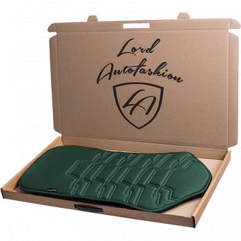 2 599 р. Накидка на сиденье (1 место Афины) ЛЮКС ст ФОРТ Lord Autofashion   (зеленый, строчка темно-зеленая)  с доставкой в г. Керчь. Увеличить фотографию 9
